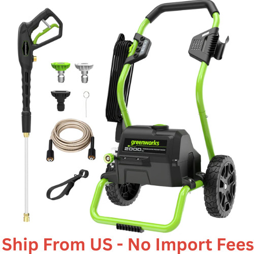 Greenworks 2000 PSI 1.2 GPM Cold Water Electric Pressure Washer (Green Frame)