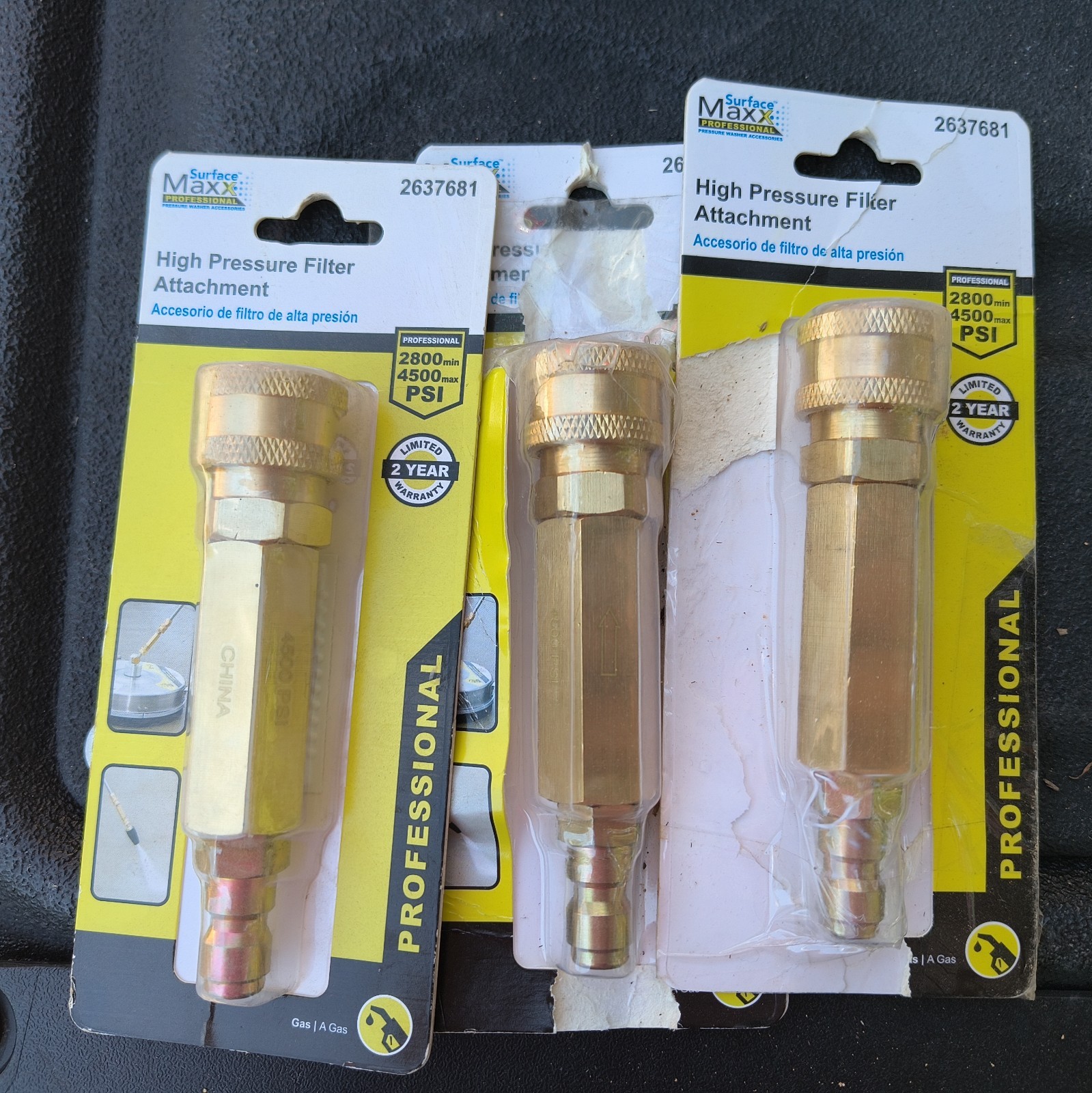 Surface Maxx High Pressure Filter Attachment Gas Professional Open Box Lot Of 3