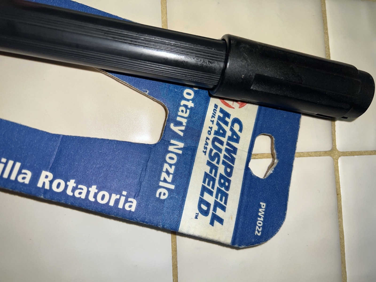 Pressure washer rotary spray bayonet nozzle wand, Campbell Hausfeld PW1022 – NEW