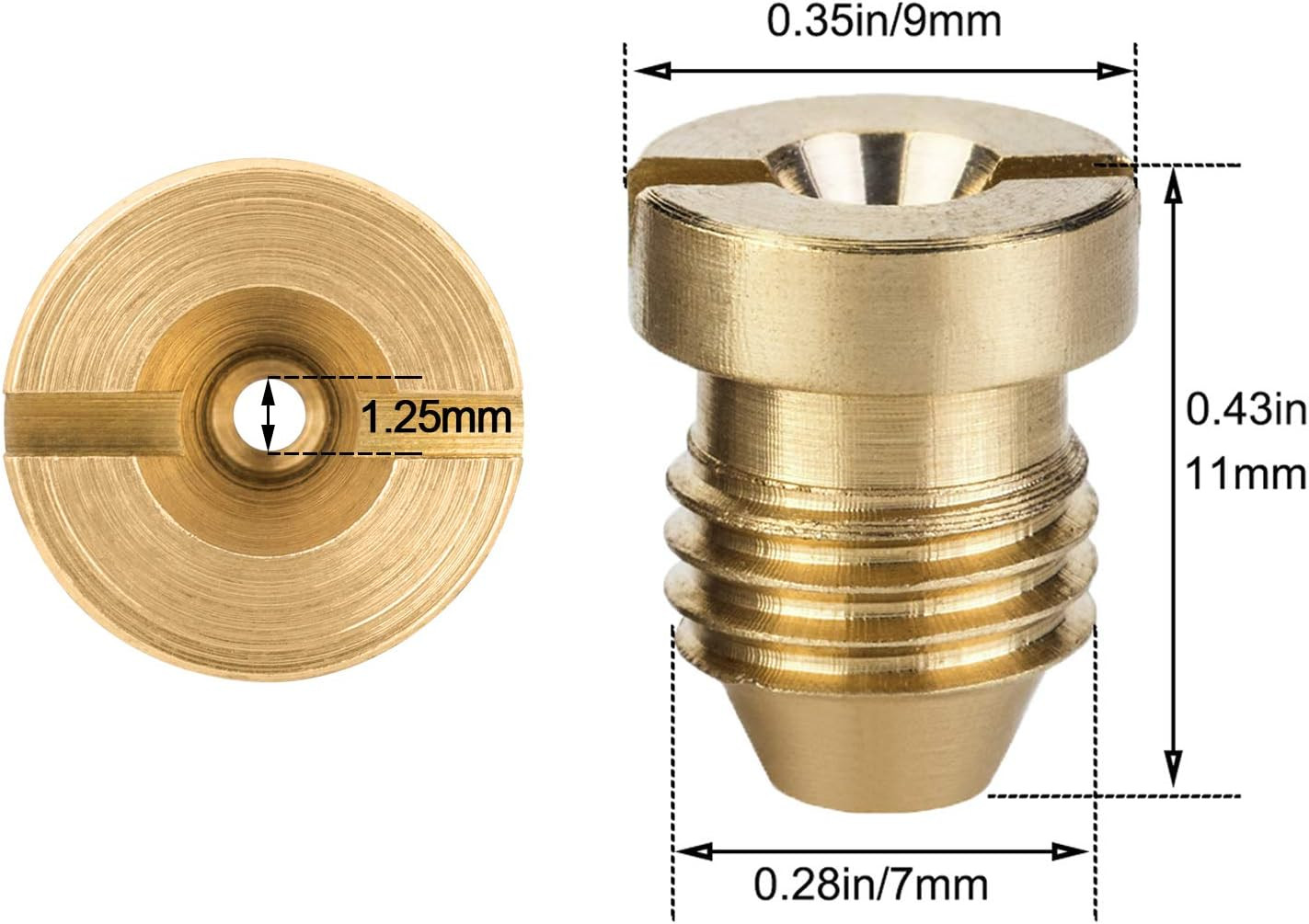 4 Pack 1.25Mm Foam Orifice Nozzle Tips, 4000 PSI Foam Maker Universal Thread Noz