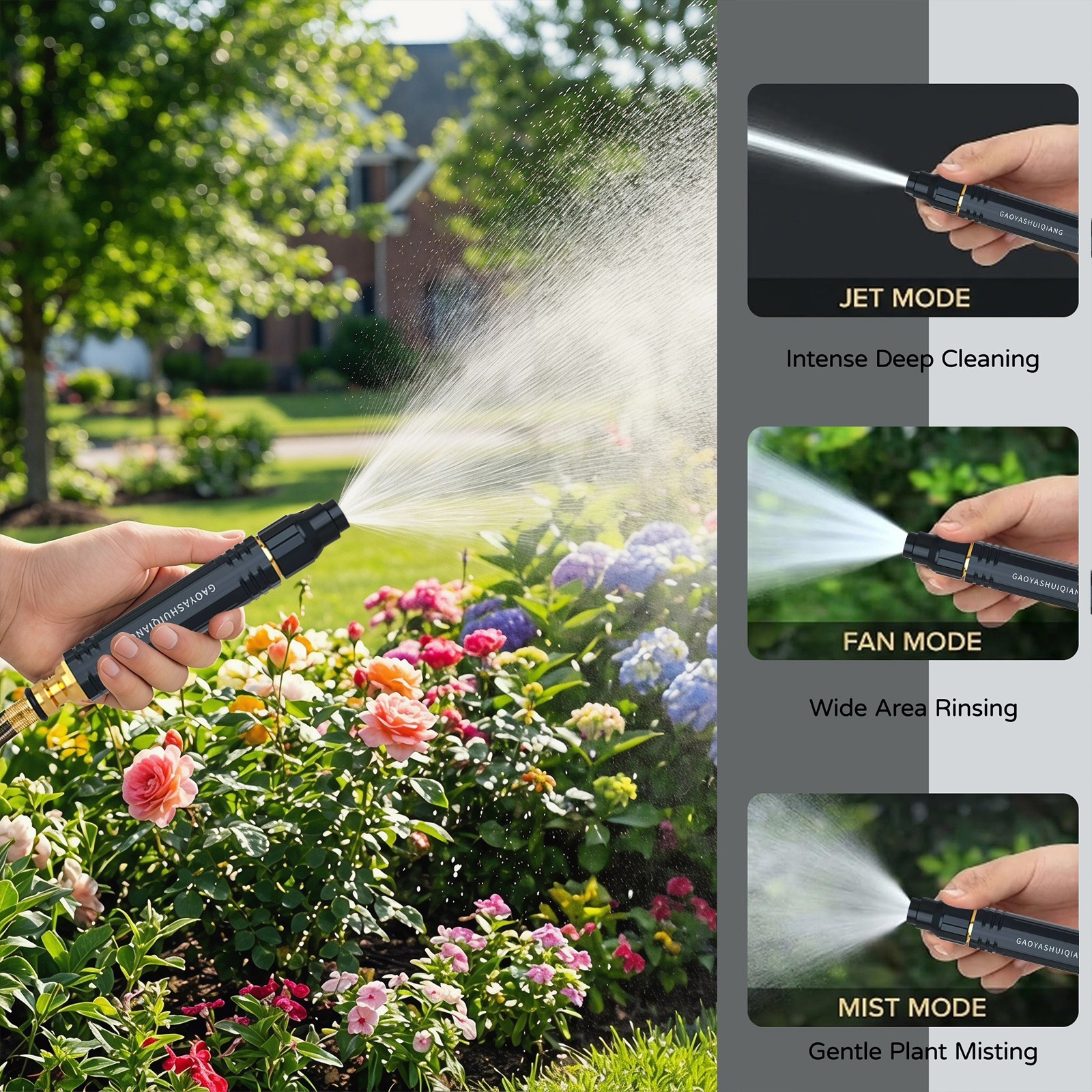 High Pressure Hose Nozzle Water Gun for Car Wash Garden Pressure Booster
