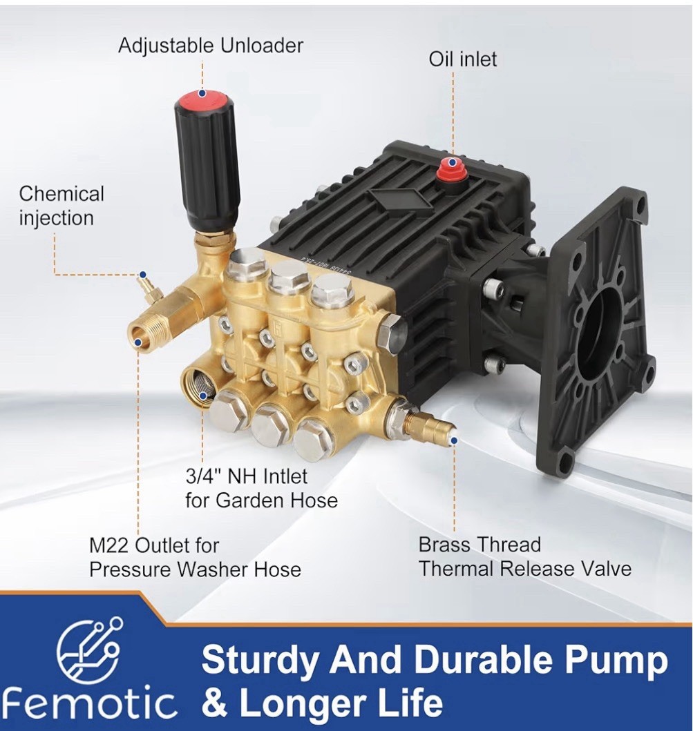 Pressure Washer Pump 1 Inch Shaft,Pressure Washer Pump 4400 psi,Power Washer …