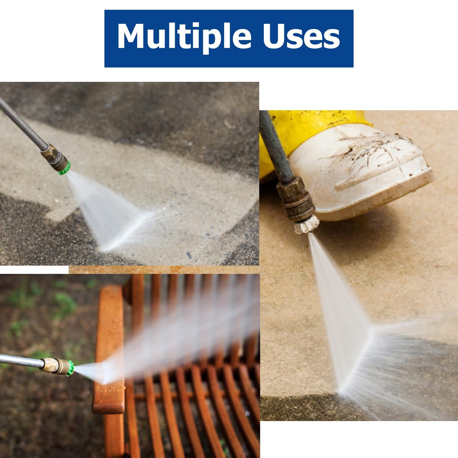 Pressure Washer Turbo Nozzle 2600 PSI 2.0 GPM Rotating Power Washer Tips with…