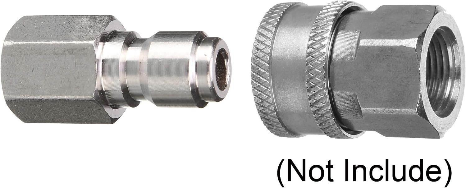 Pressure Washer Coupler 1/4″ Female NPT to 1/4″ Quick Connect | Plug Stainless