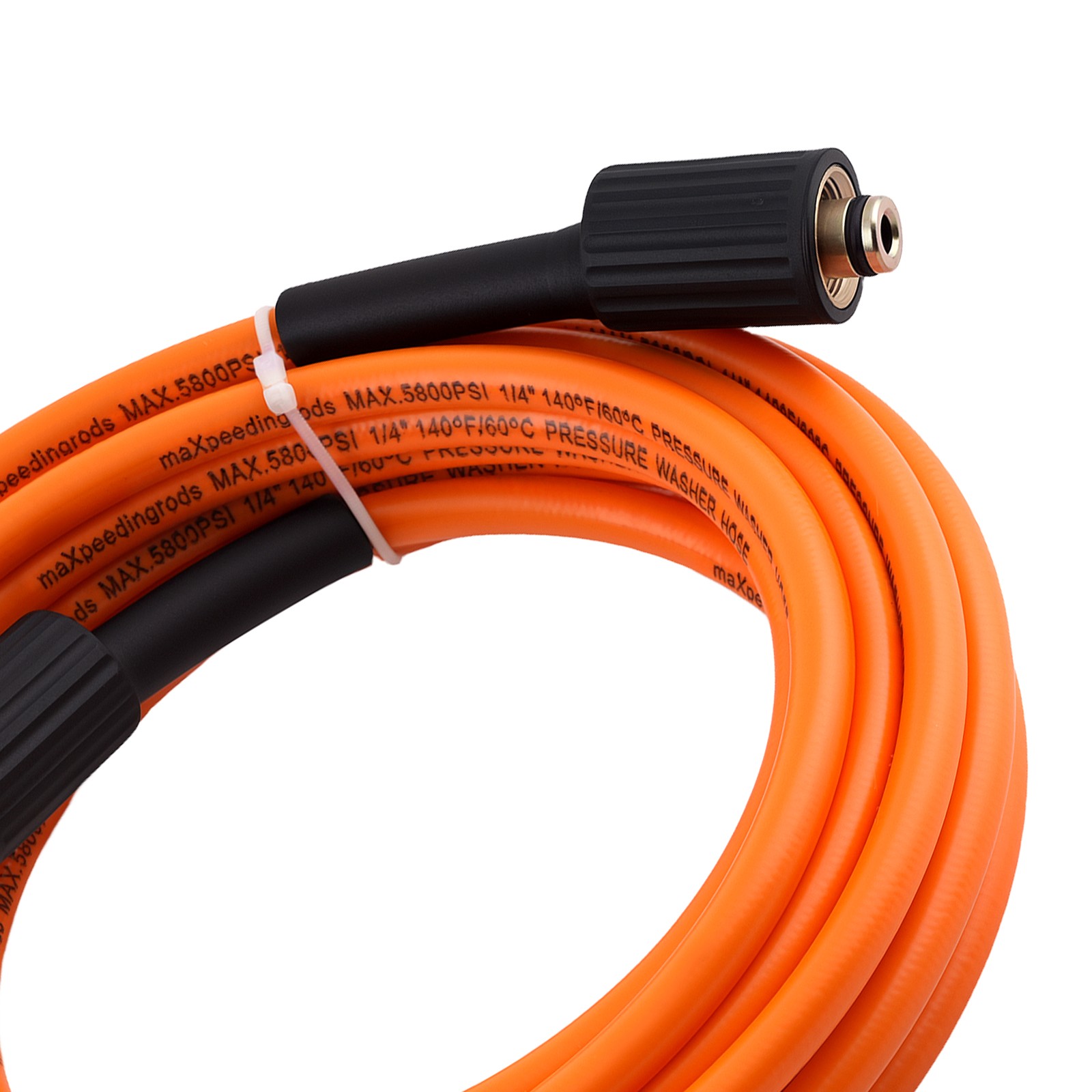 25FT Pressure Washer Replacement Hose 5800PSI 1/4″ Quick Connect Kink Resistant