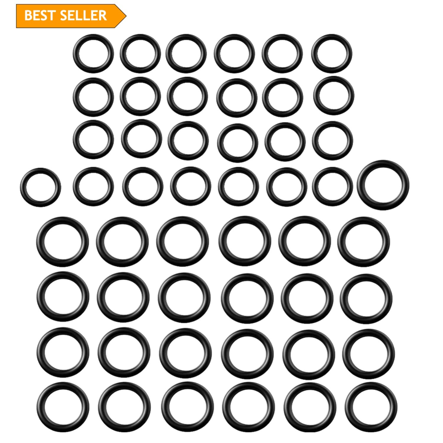 Durable 50-Piece O-Rings Replacement for 1/4 & 3/8 Pressure Washer Accessories