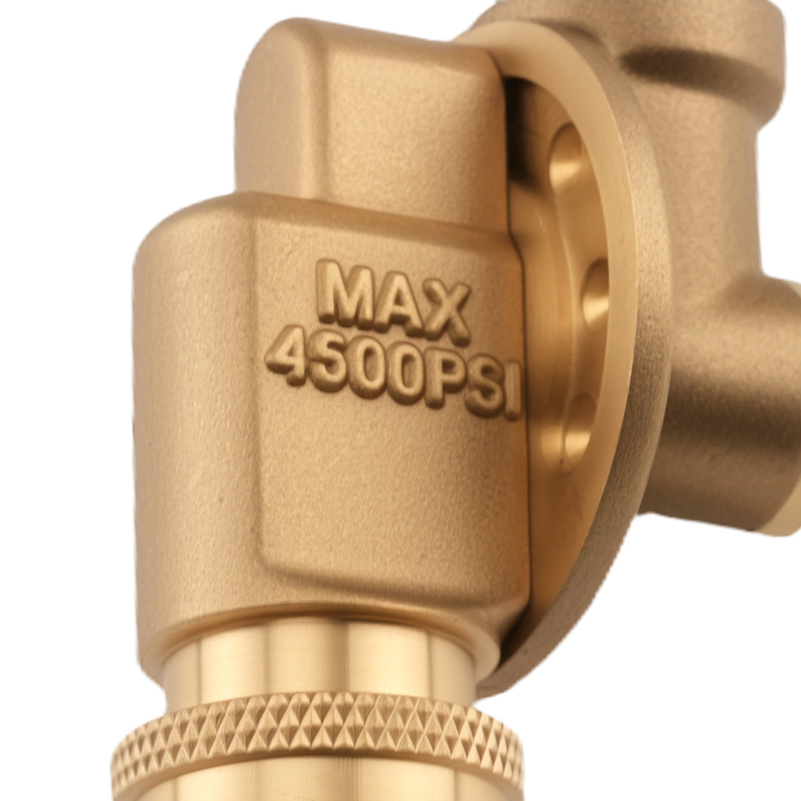 1/4in Pressure Washer Adapter Pivoting 240° Coupler Quick Connect Brass 4500 PSI