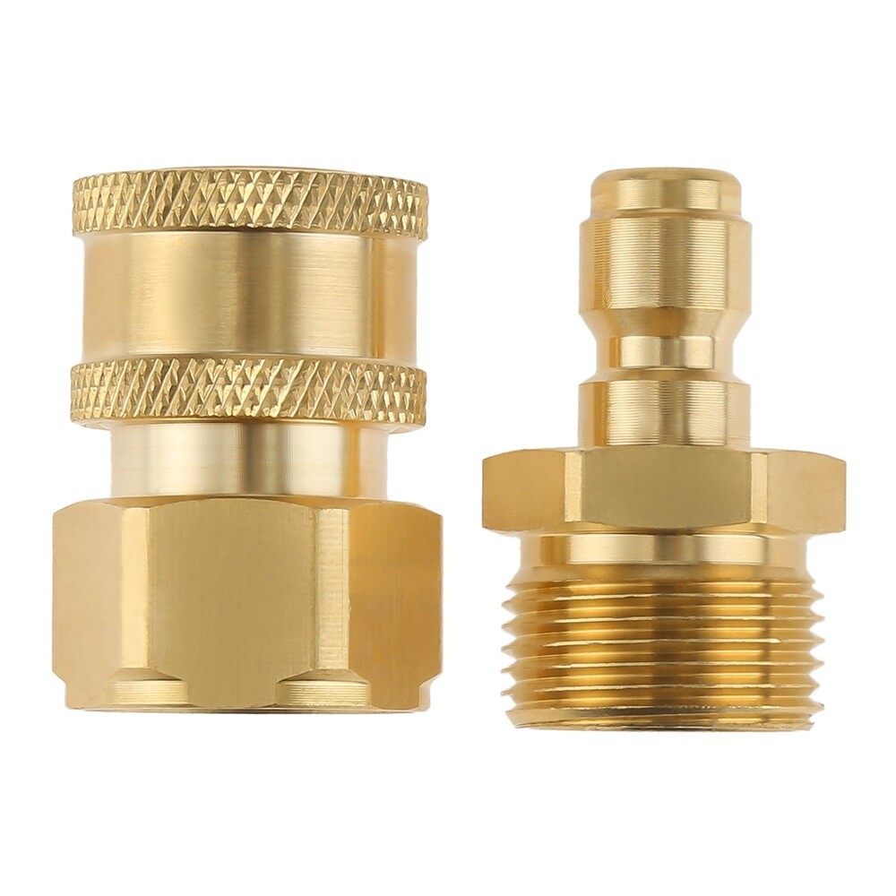 M22 Adapter Copper High Pressure Washer Gun Hose Pipe Quick Connector Convert