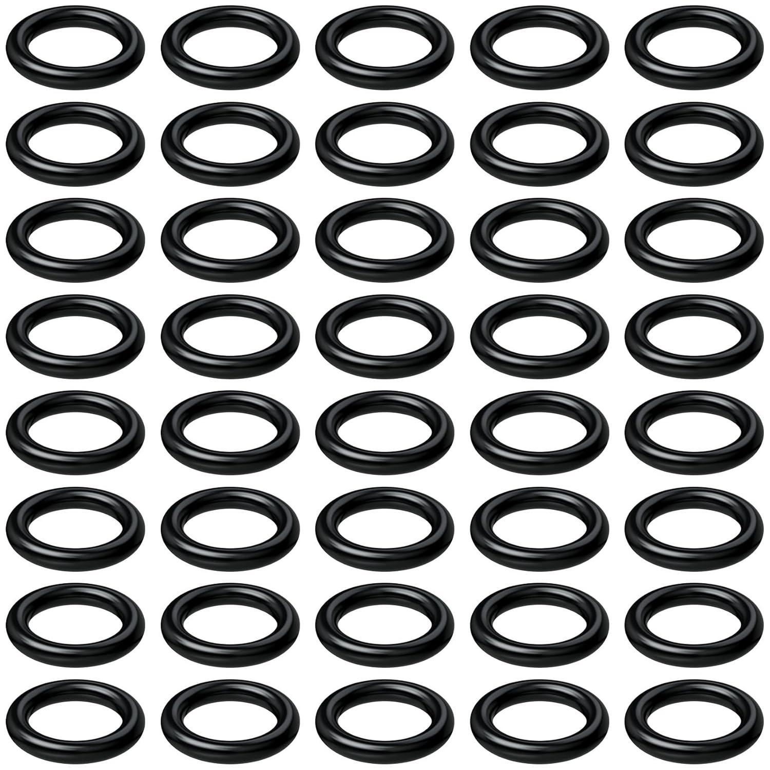 Durable 40 Count O-Ring Kit for Pressure Washers and Garden Hoses – Black Rubber