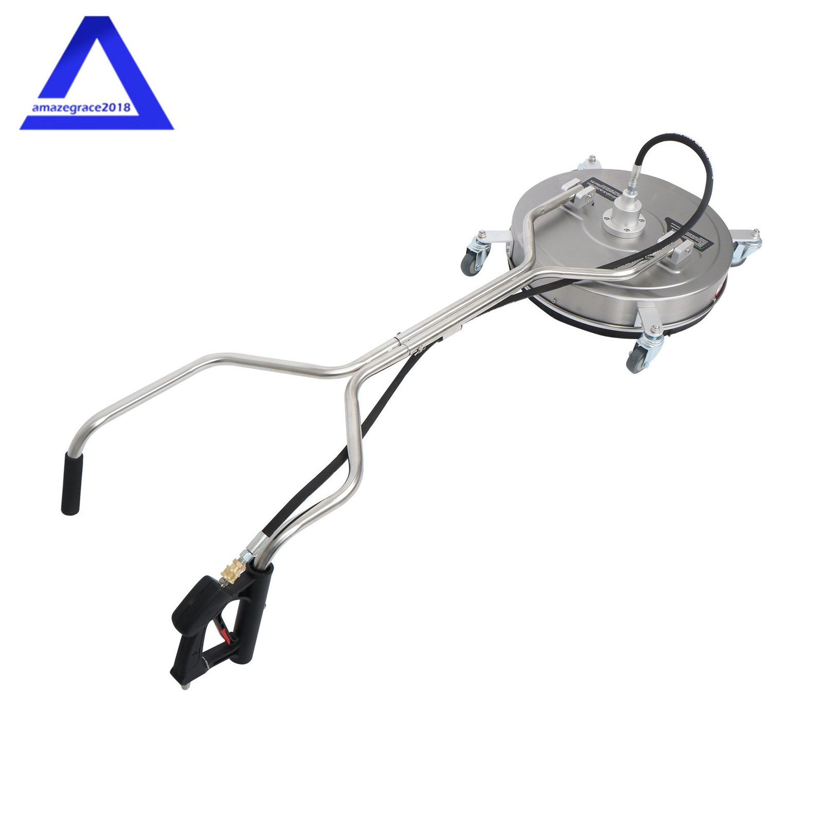 20″ 6000 psi Pressure Washer Surface Cleaner w/ Handles & Wheels Quick Connect