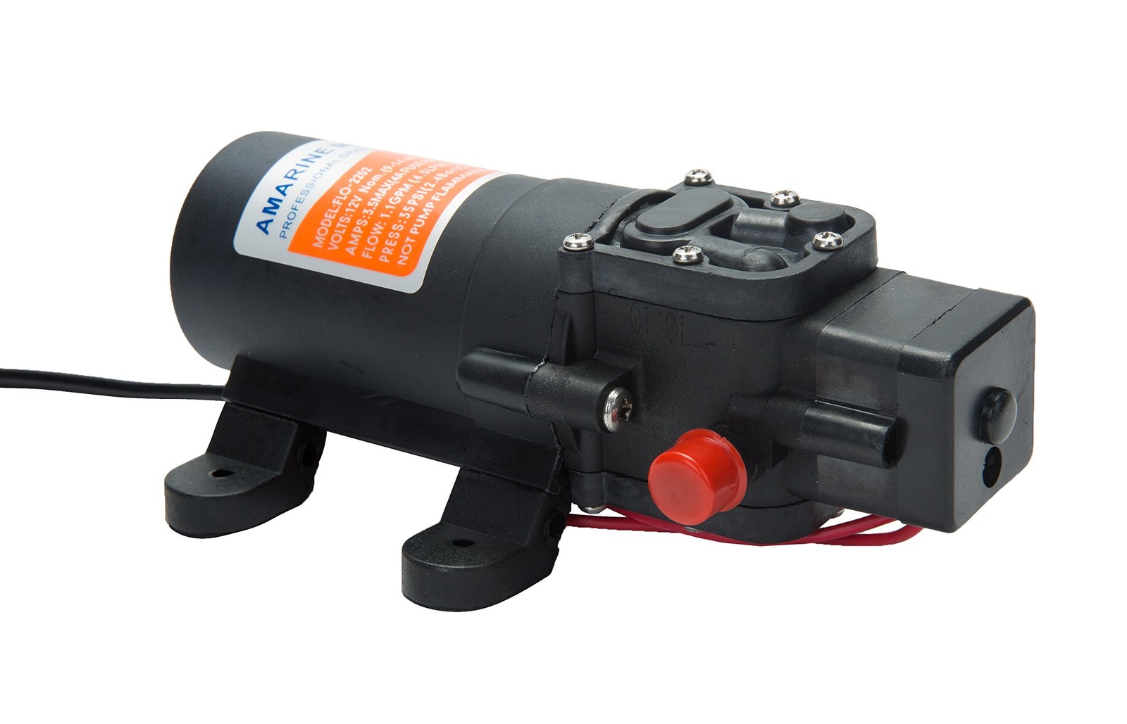 12v Water Pressure Diaphragm Pump Self Priming Pump 4.3 L/min 1.1 GPM 35 PSI …