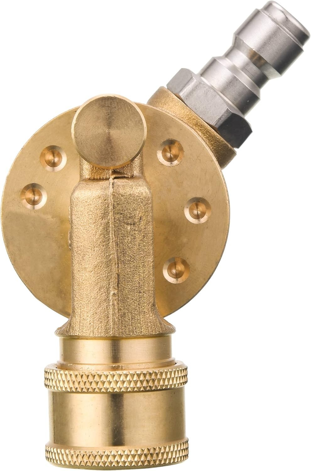 Brass & Stainless Steel Pivoting Coupler for Power Washer