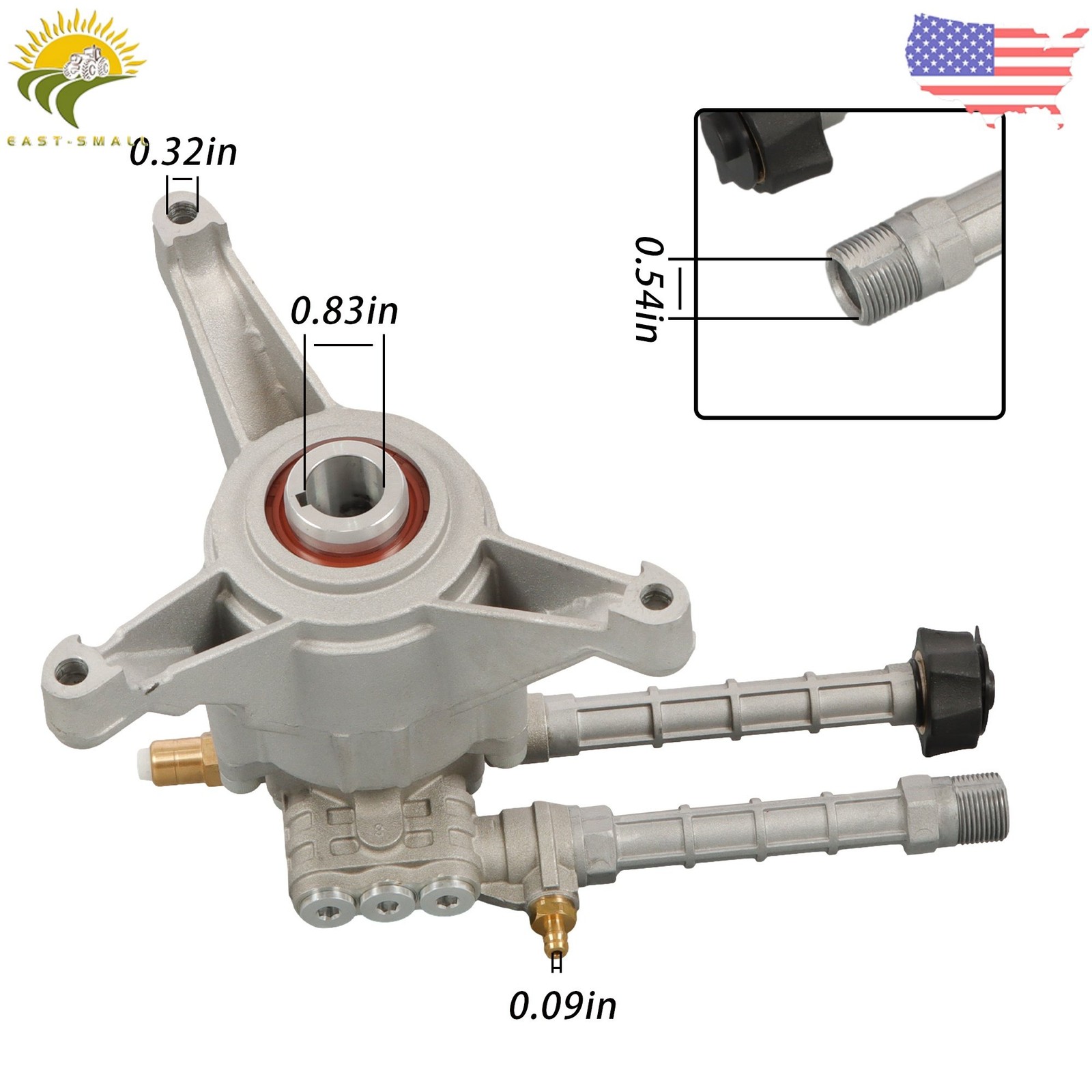 Water Gasoline High Pressure Washer Pump Head Fit For Troy Bilt SRMW22G26-EZ