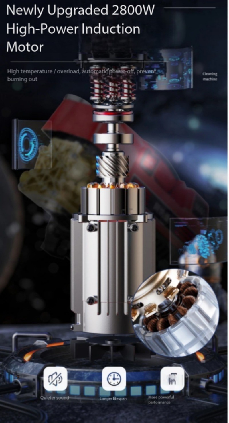 High-Powered Household High-Pressure Car Wash Machine with Brush and Pump