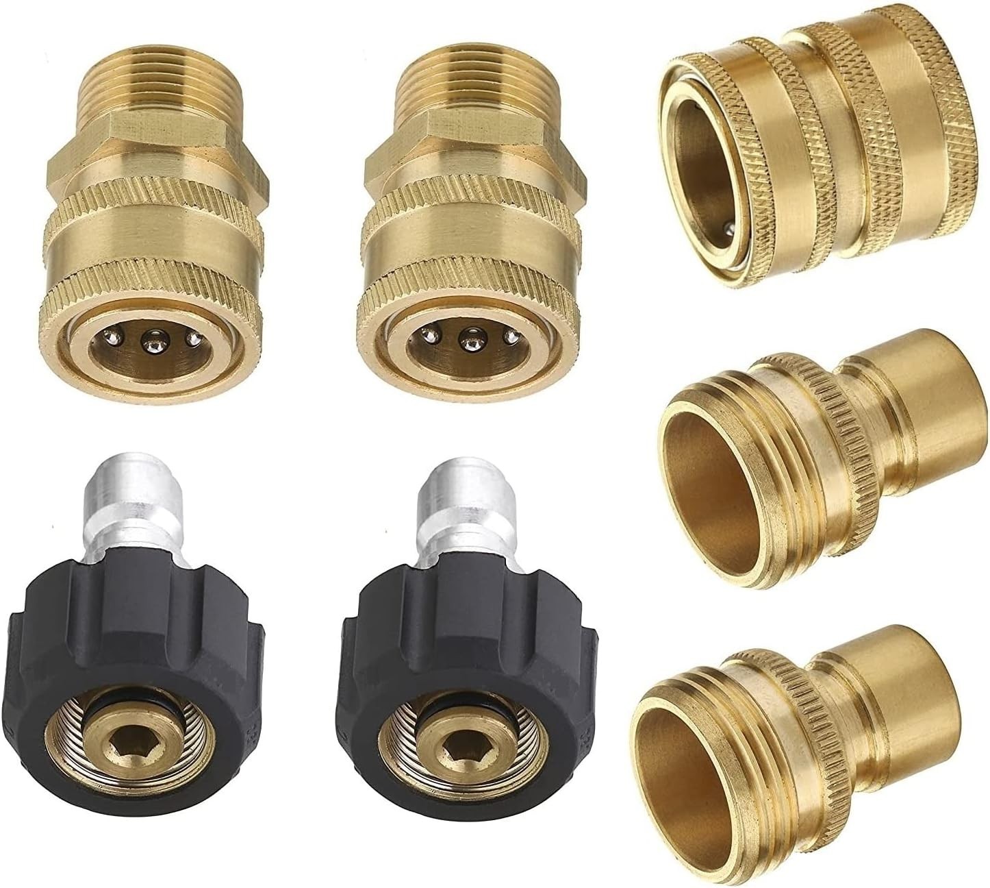 Complete 6-Piece High-Pressure Quick Release Set for Sun Joe & More – 5000 PSI