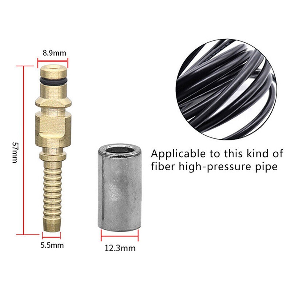 Metal Hose Fitting with Sleeve for K Pressure Washer Pipe Repair Connector
