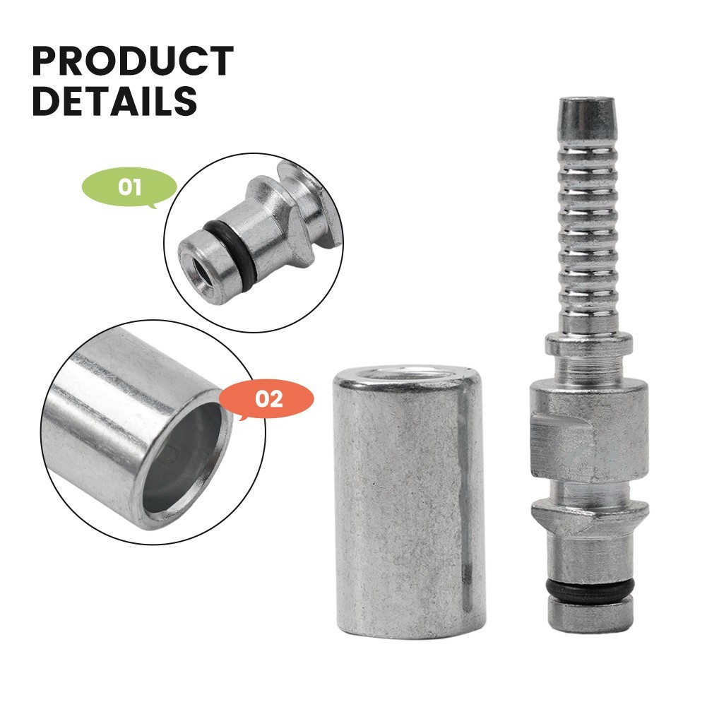 Metal Hose Fitting with Sleeve for K Pressure Washer Pipe Repair Connector