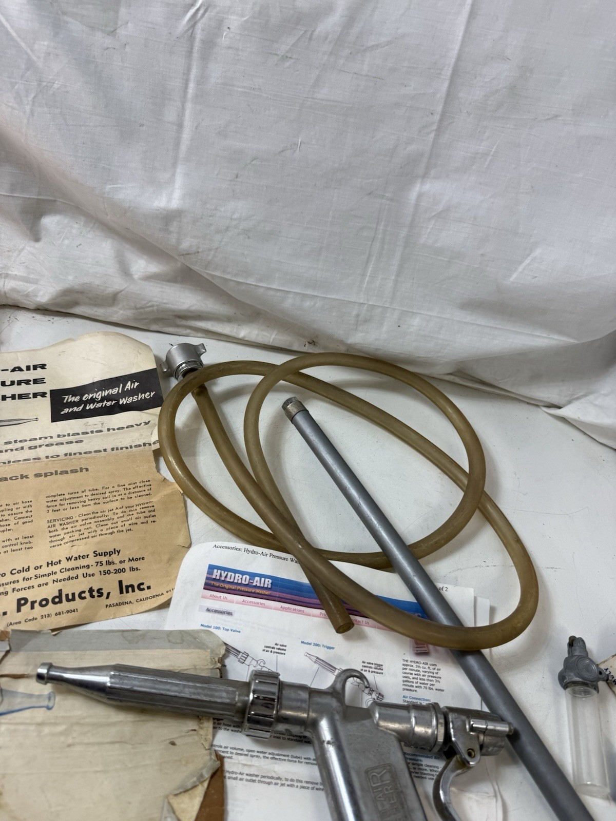 Hydro-Air Pressure Washer Model DM-200T Combination Kit D&M Products Vintage