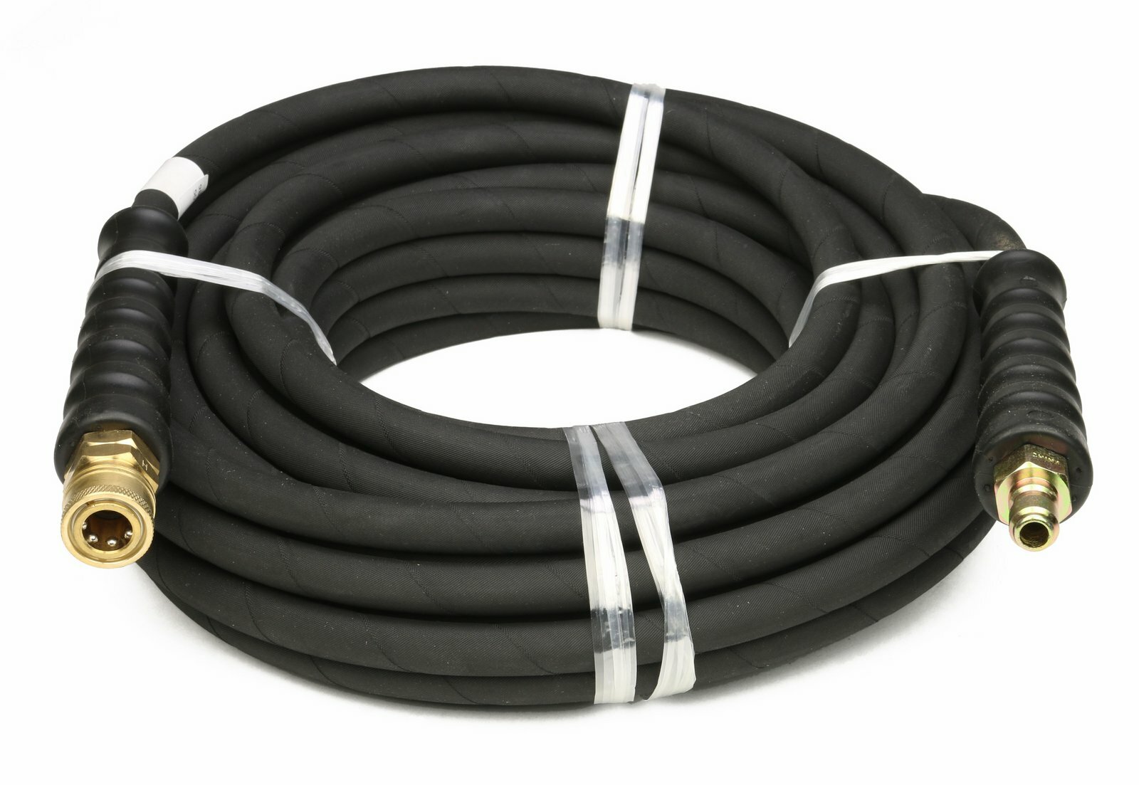 Schieffer 4000 PSI 3/8″ x 50 FT 1 Wire Rubber Pressure Washer Hose with Couplers