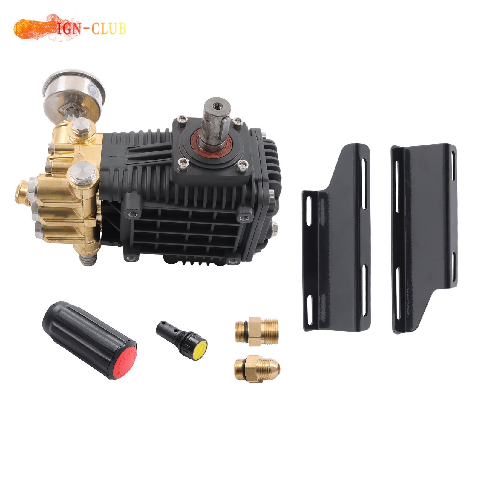 Belt Drive 5.6GPM 4.5 HP General Right Shaft 3500 PSI Pressure Washer Pump
