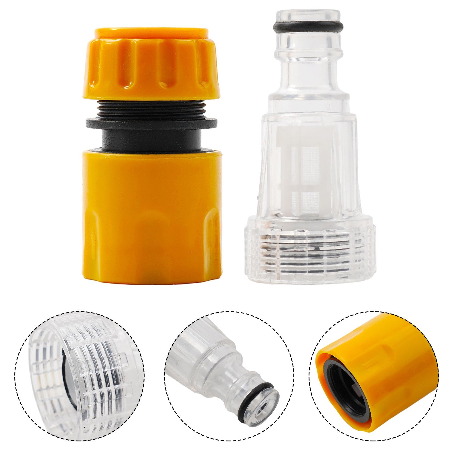 Accessories Car Washer Adapter Pressure Washer 1 Set 2 * Filter Element