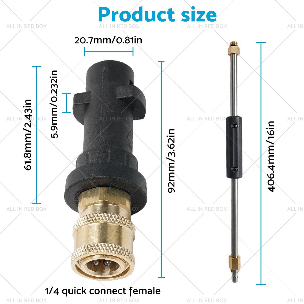 Karcher K2-K7 Pressure Washer Extension Wand Lance Adapter Parts Suitable for K2