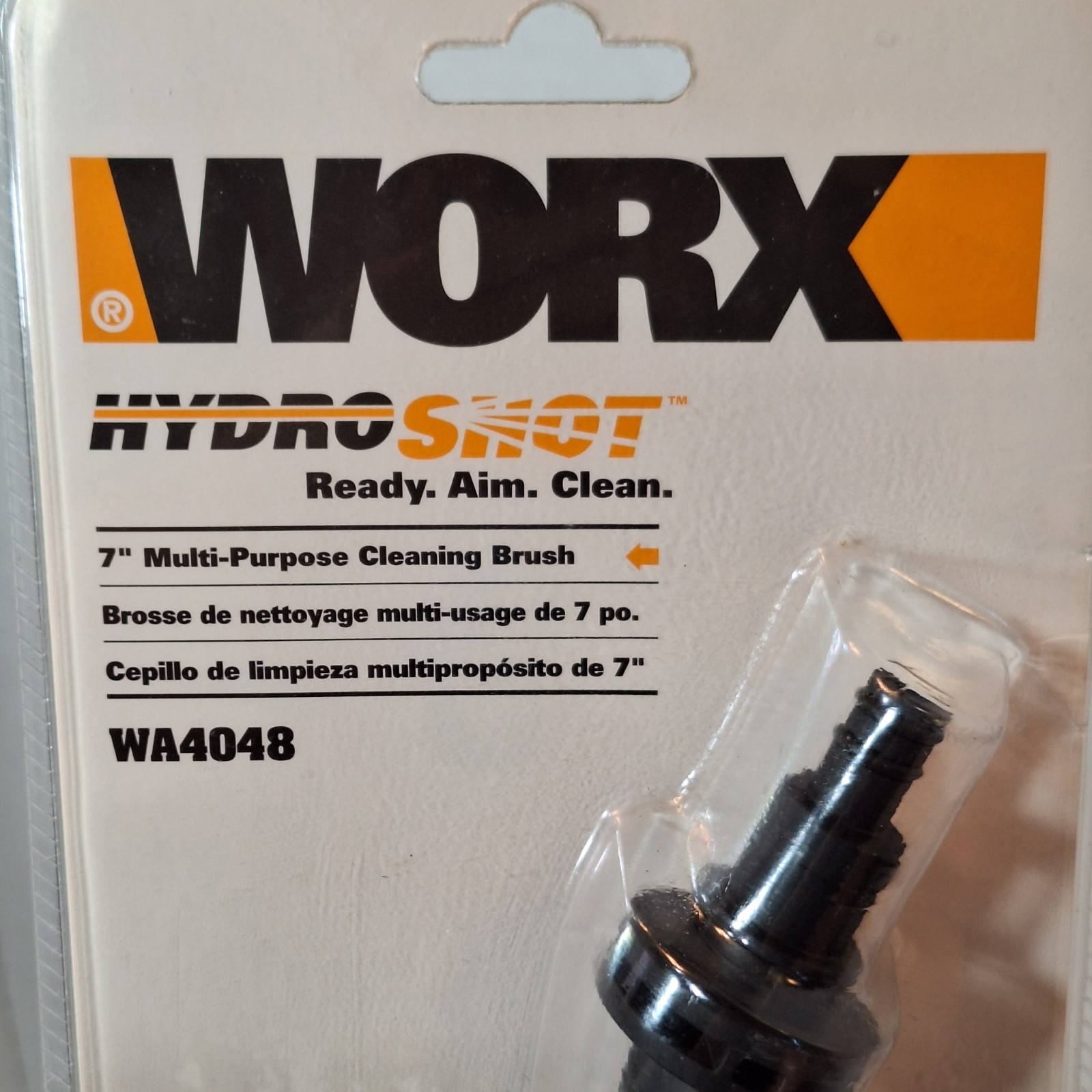WORX WA4048 Hydroshot Accessory Multi-Purpose 7 Inch Cleaning Brush New In FSP