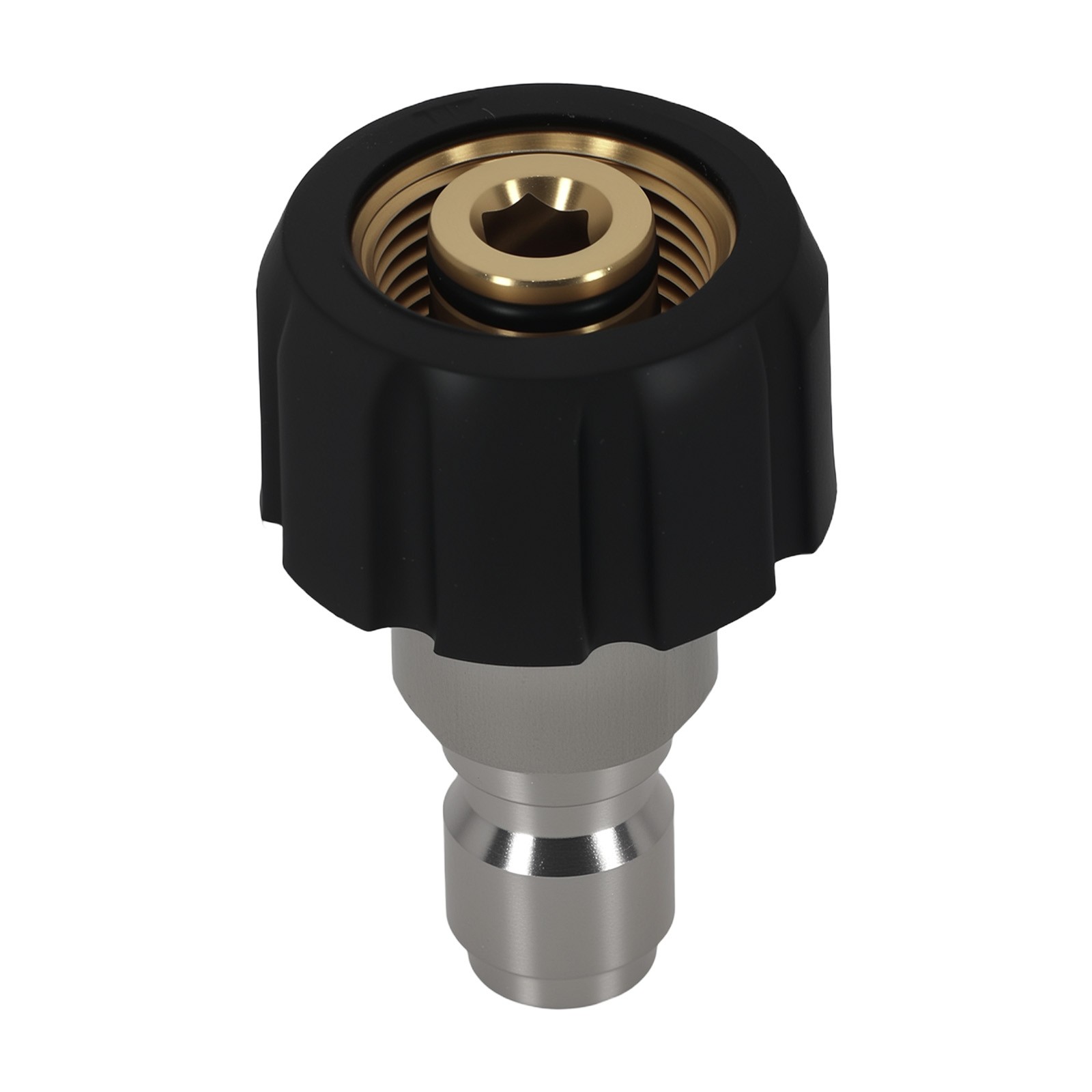 2PCS M22-14mm Thread to 3/8″ QC Brass Adapter Pressure Washer Coupler 5000PSI