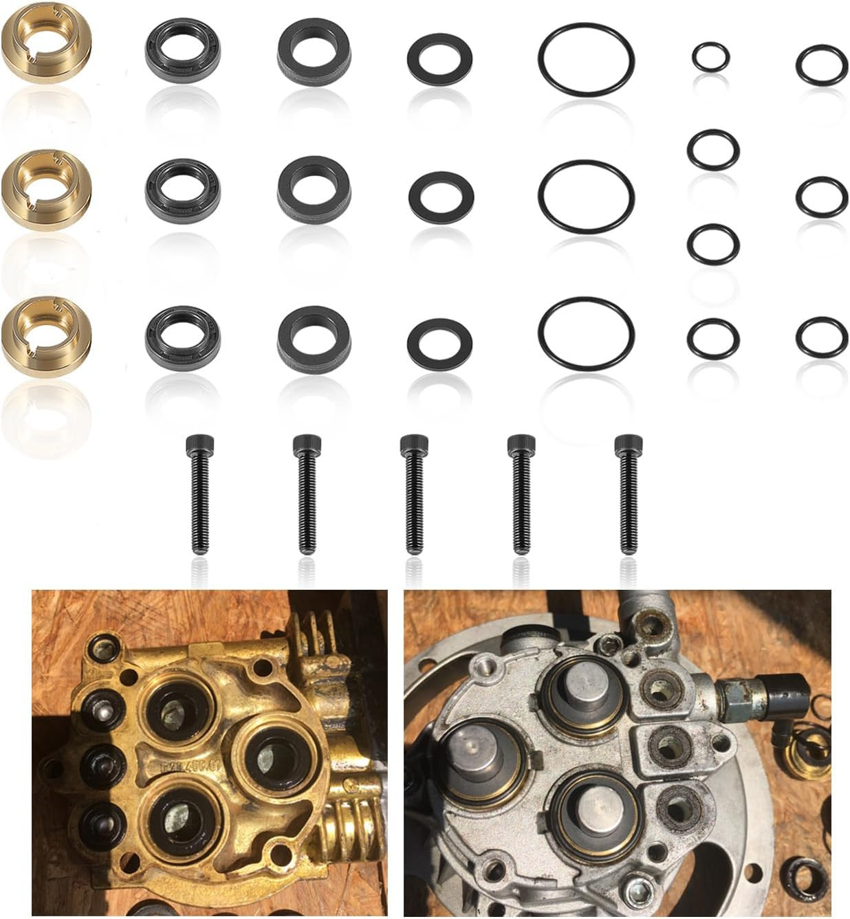 Pressure Washer Seal Kit Compatible Briggs & Stratton 190595GS 193807GS Repair