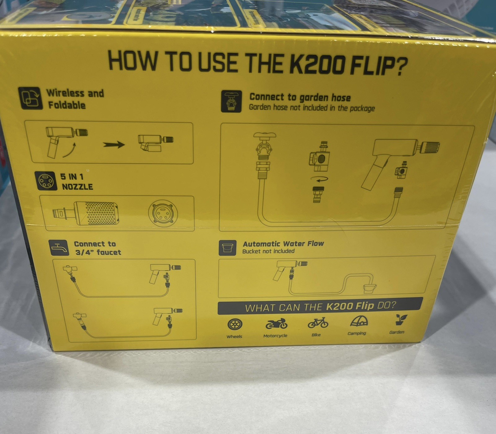 Fanttik K200 Flip Cordless Portable Washer 5-in-1 Nozzle OEM New Sealed