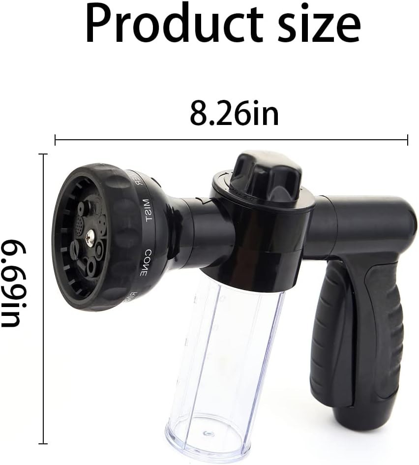 Compact High-Pressure Foam Gun for Car Wash, Plants, and Pet Cleaning – 6000KPa