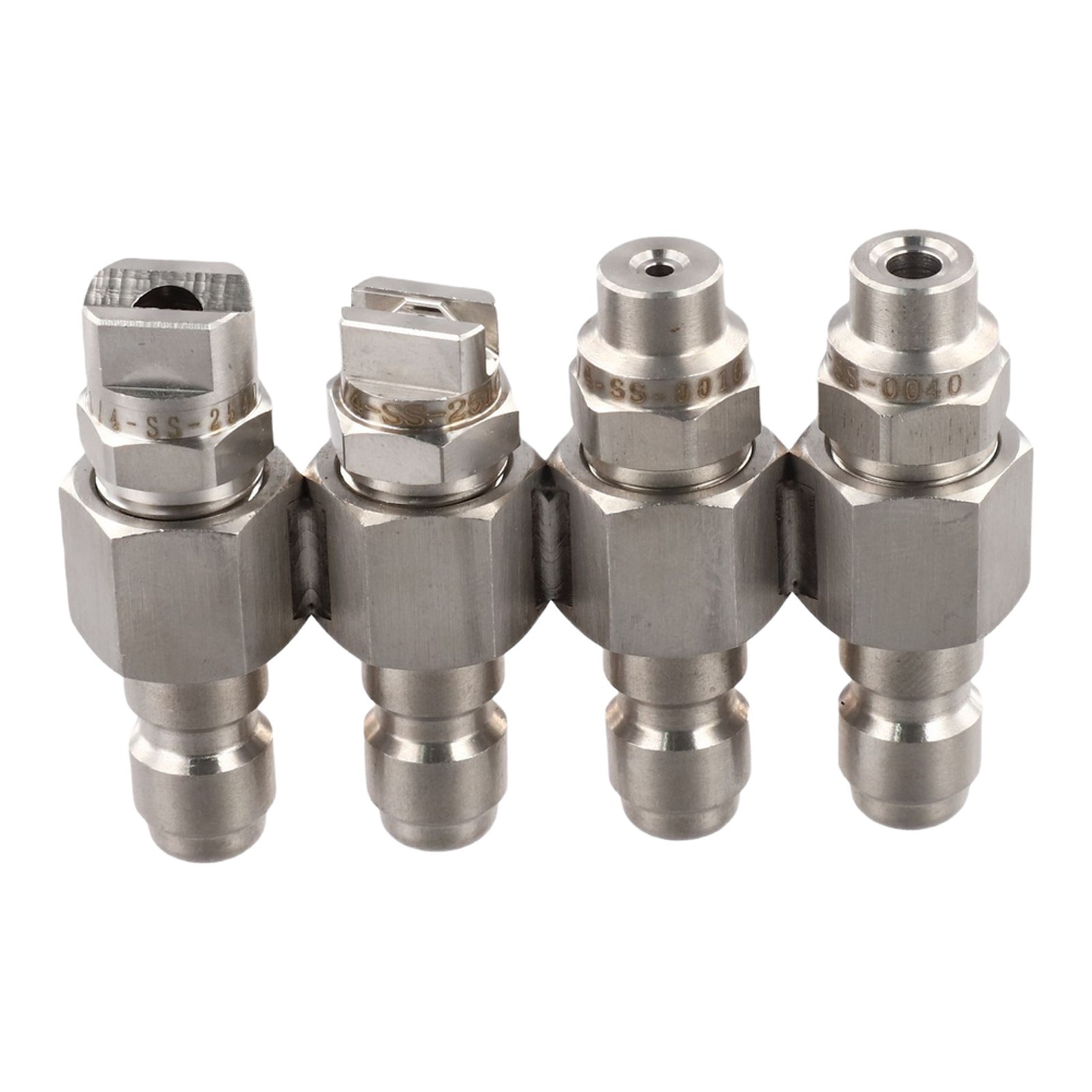 Four Row Stainless Steel Nozzle Compatible with 2 4 GPM Pressure Washers
