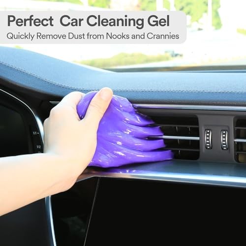 Car Cleaning Gel Putty Slime Interior Detailer Kit Purple Accessories