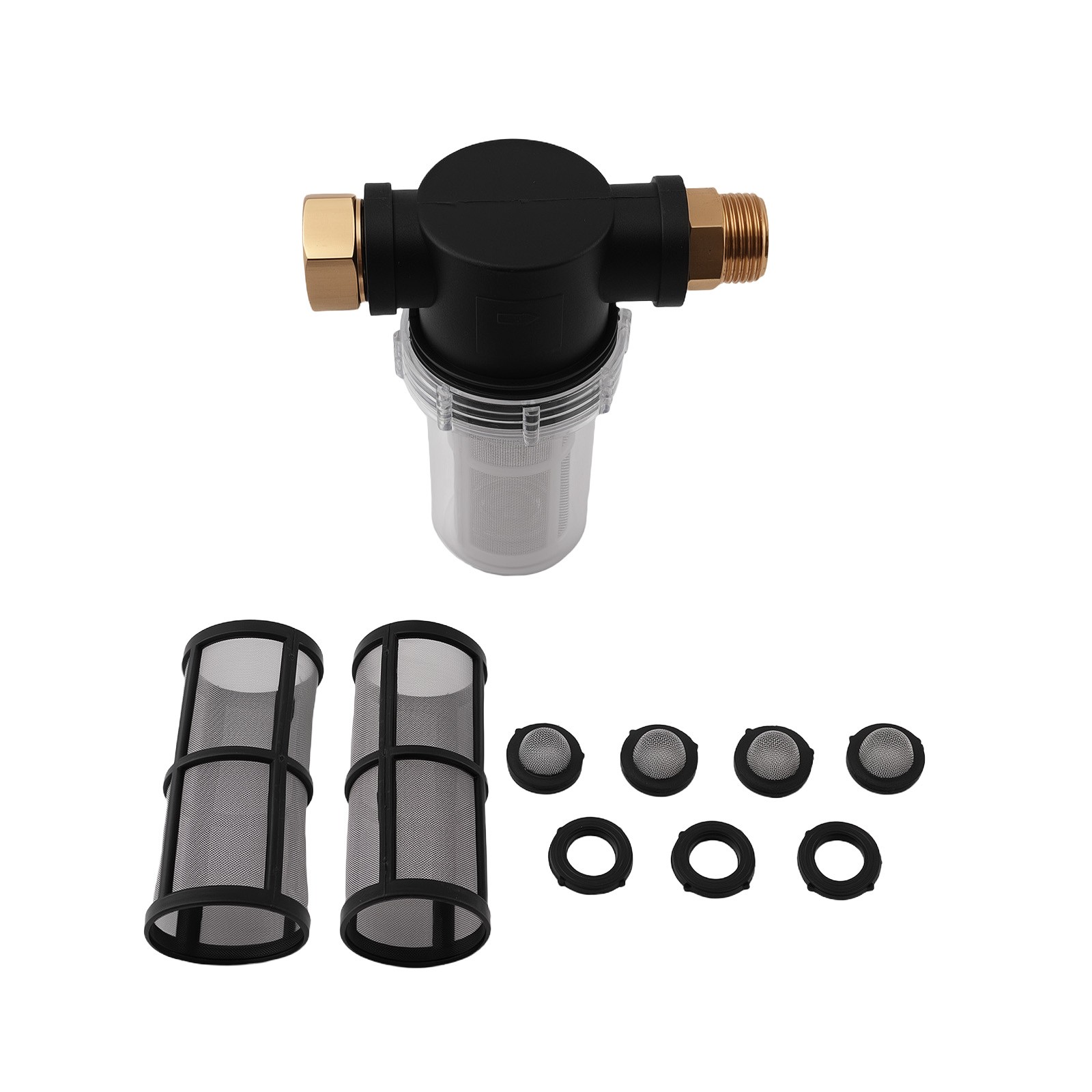 3/4″ Garden Hose Water Filter for Pressure Washer Inline Thread 100 Mesh Brass