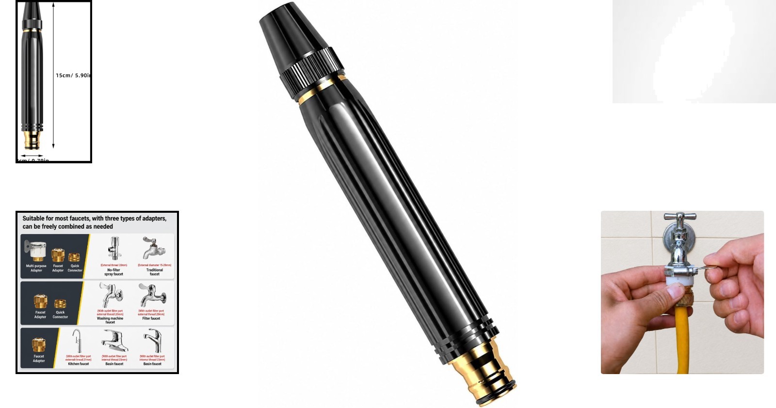 Ergonomic High Pressure Hose Sprayer for Efficient Outdoor Cleaning and Car Wash