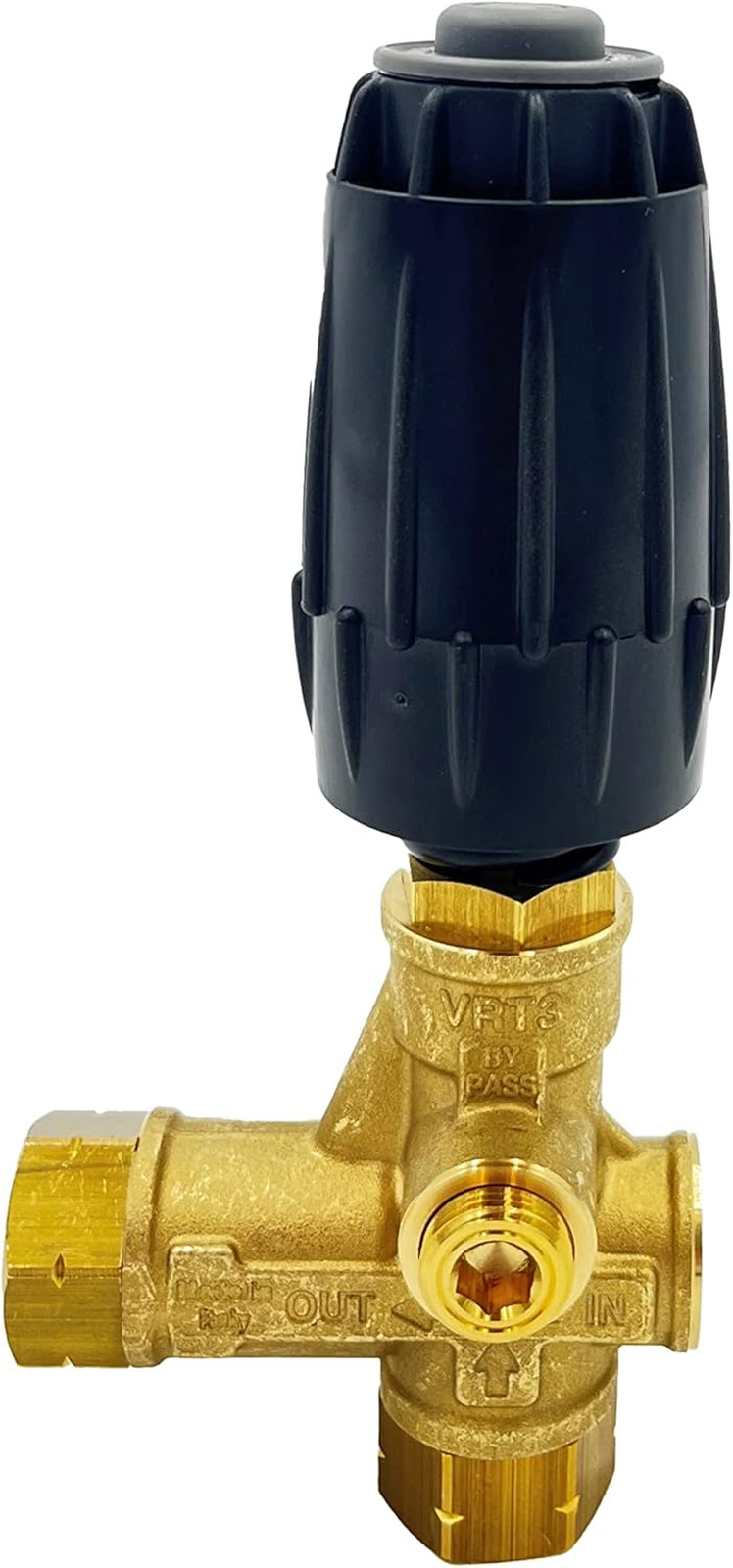 Pressure Washer Unloader Valve Brass VRT3-310 4500 PSI 10.5 GPM Adjustment Knob