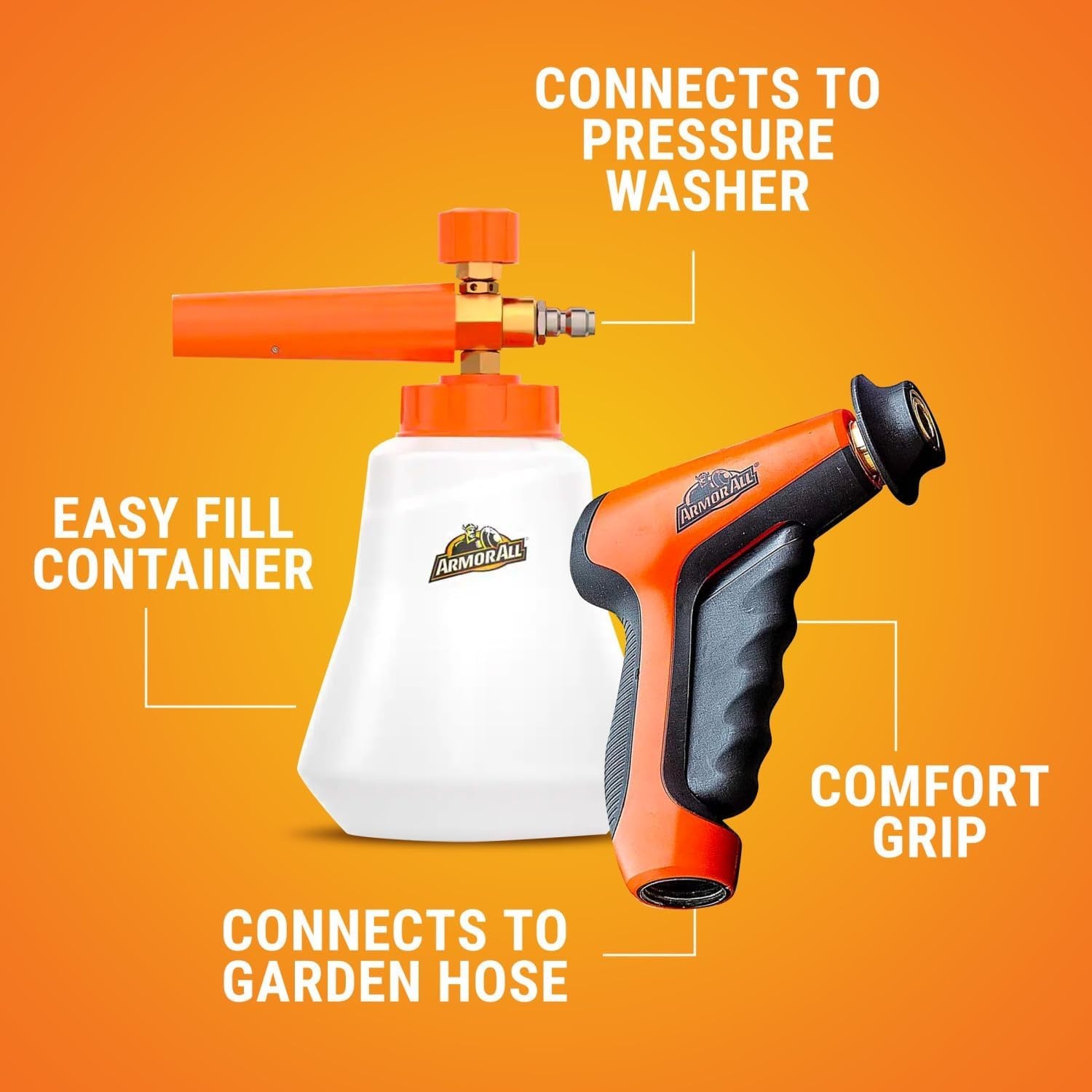 High-Foam Car Wash Kit with Foam Cannon