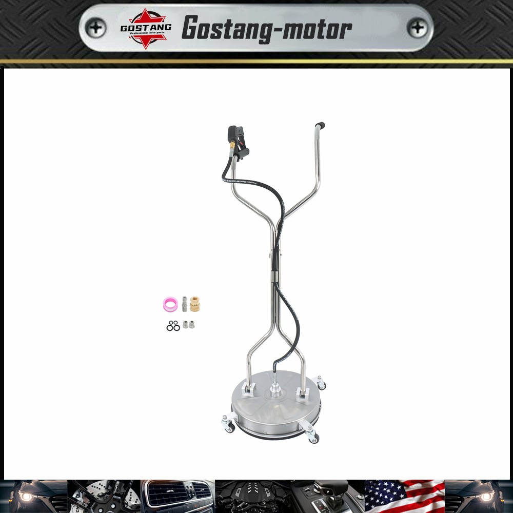 18Inch Pressure Washer Surface Cleaner W/ Handles & Wheels Quick Connect
