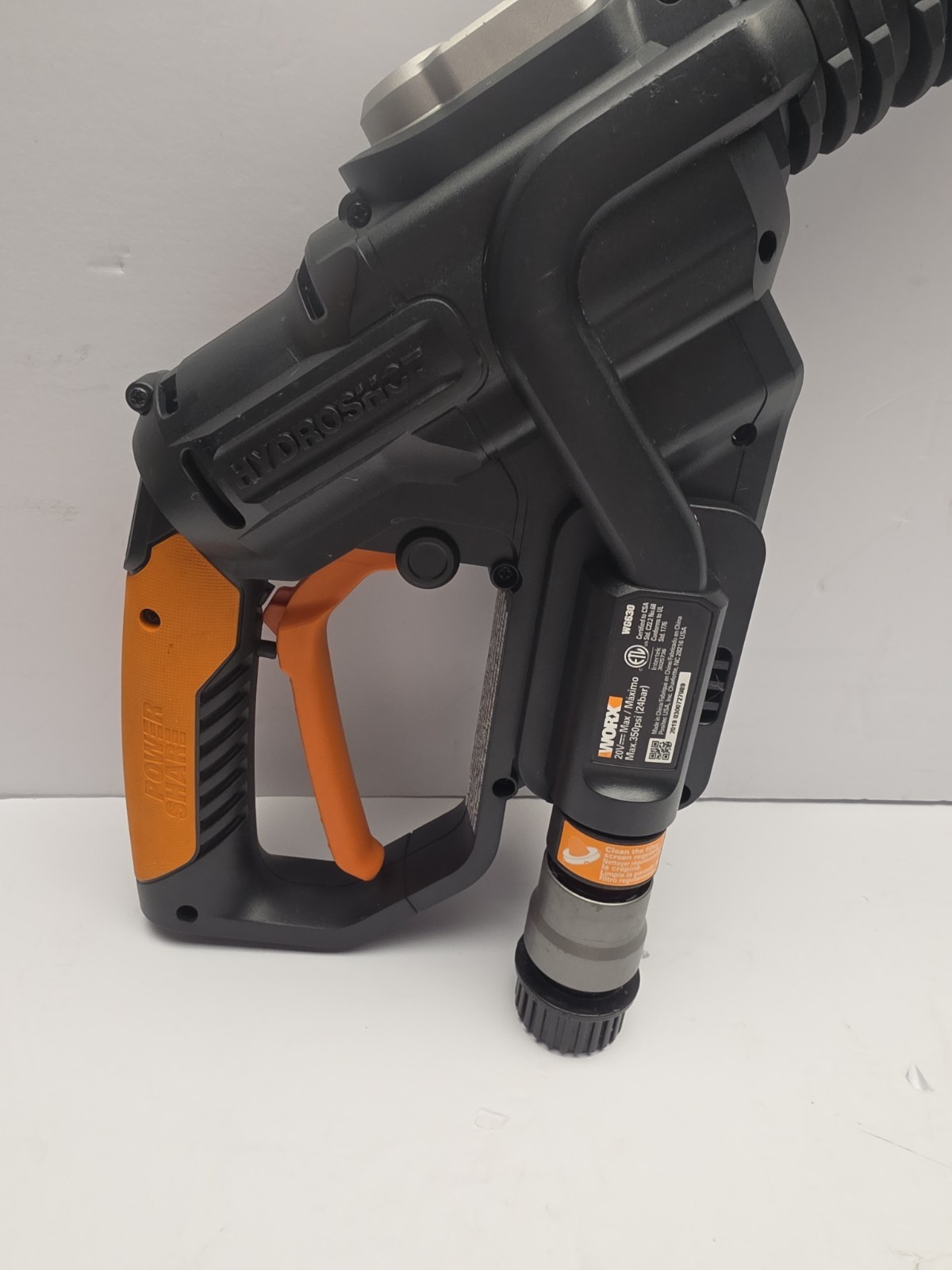 WG620 WORX 20V Power Share 4.0Ah Hydroshot Portable Power Cleaner 320 PSI