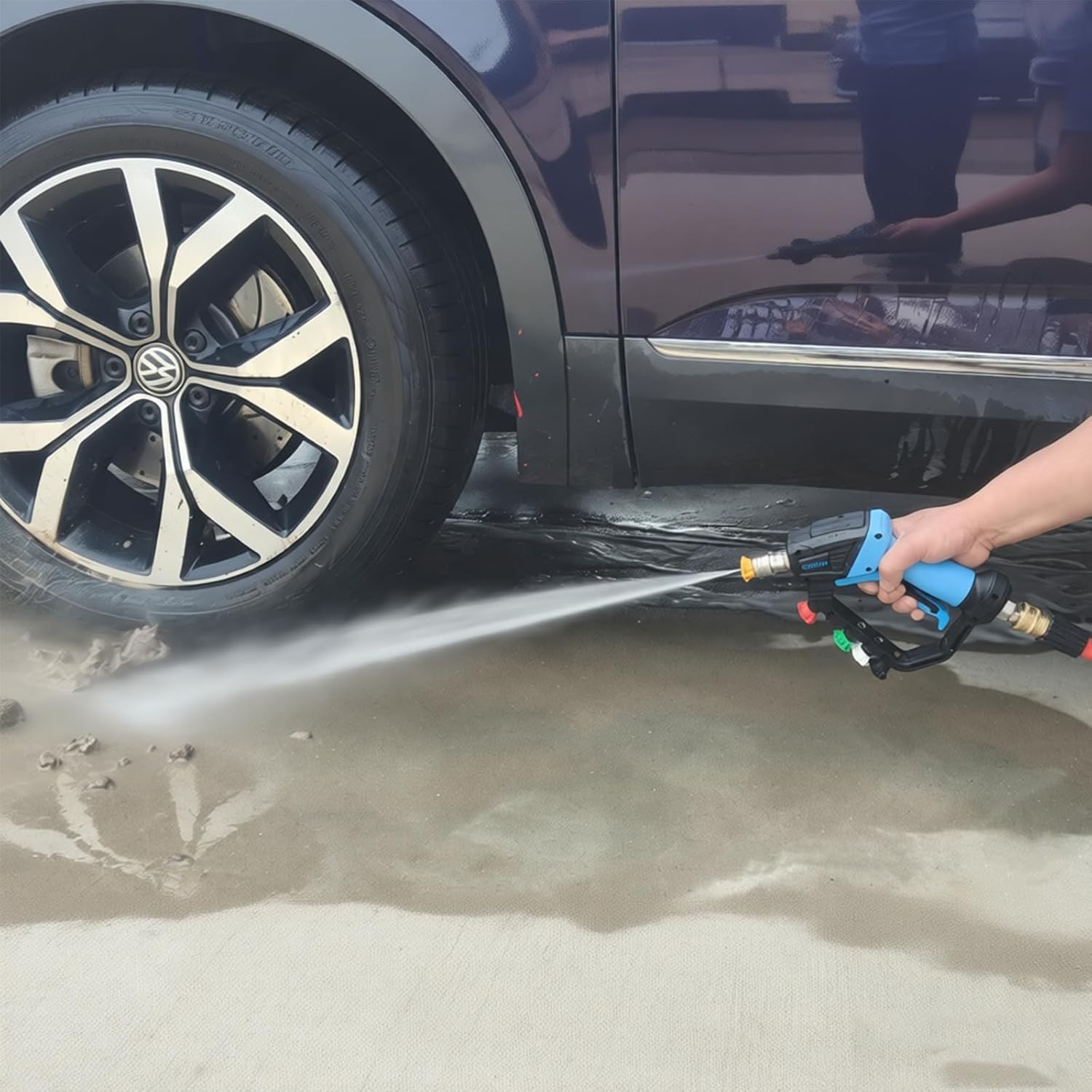 Short Lightweight Pressure Washer Gun – 5000 PSI with 5 Nozzle Loss Prevention