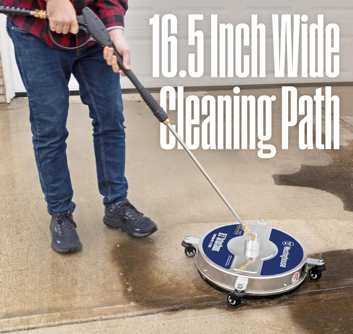 Westinghouse Universal 16.5” Pressure Washer Surface Cleaner Attachment – Stainl