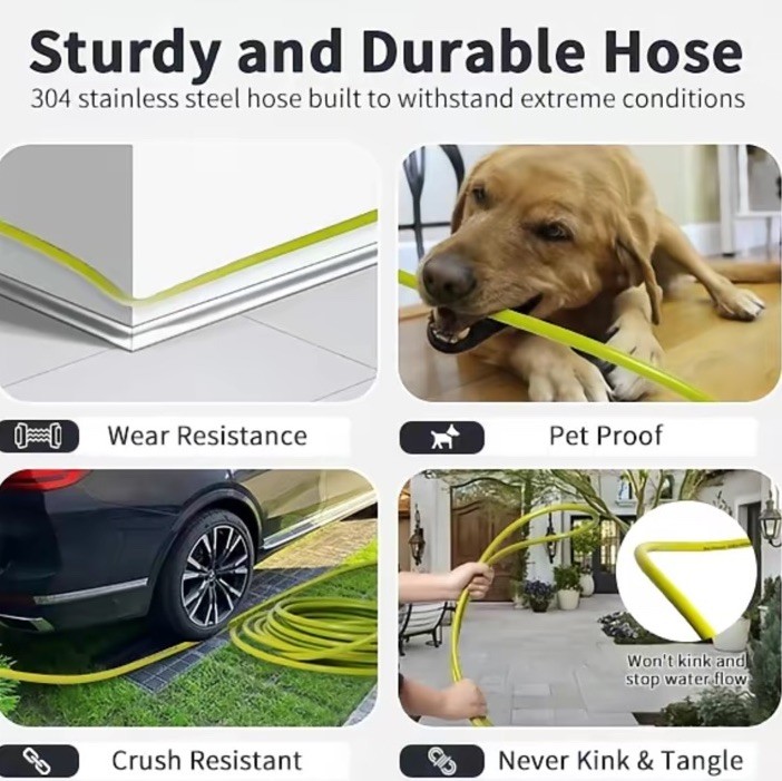 Pressure Washer Hose 1/4” 50ft Power Washer 3600 PSI Ryobi, Greenworks