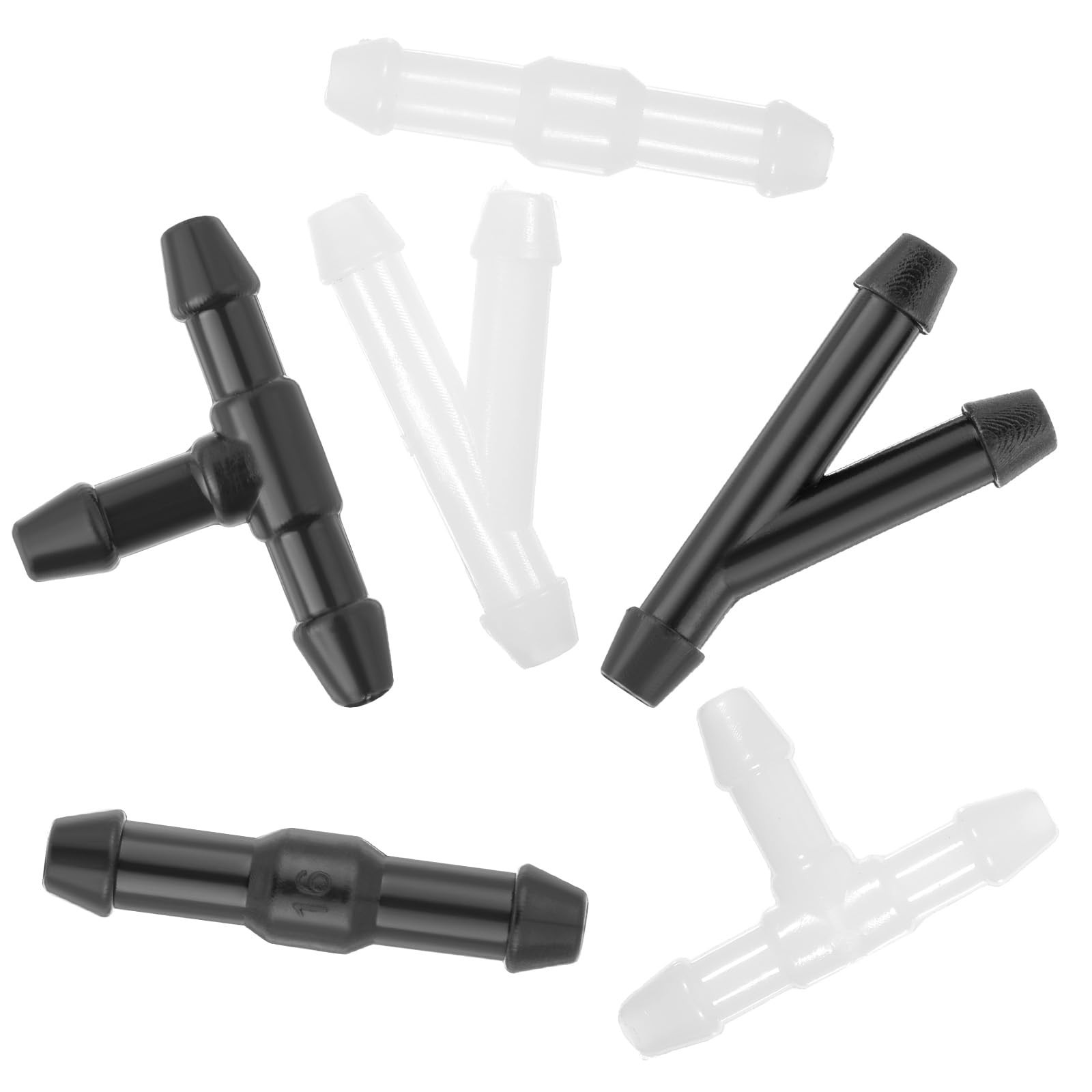 30 PCS Windshield Wiper Hose Connectors 2Way 3Way I/T/Y Splitter Adapters