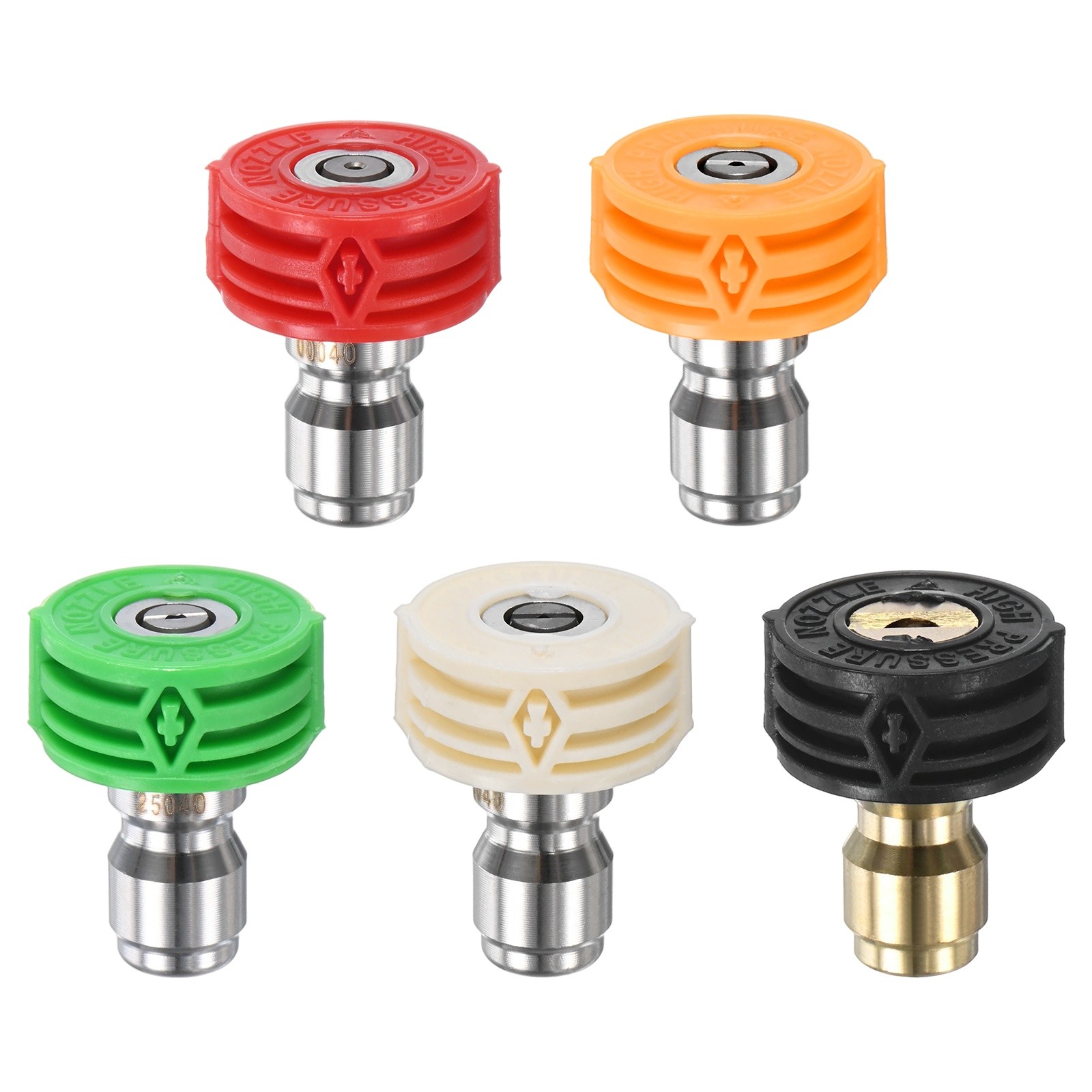 5-Pack Orifice 4.0 Pressure Washer Nozzle Tips [Multicolor]