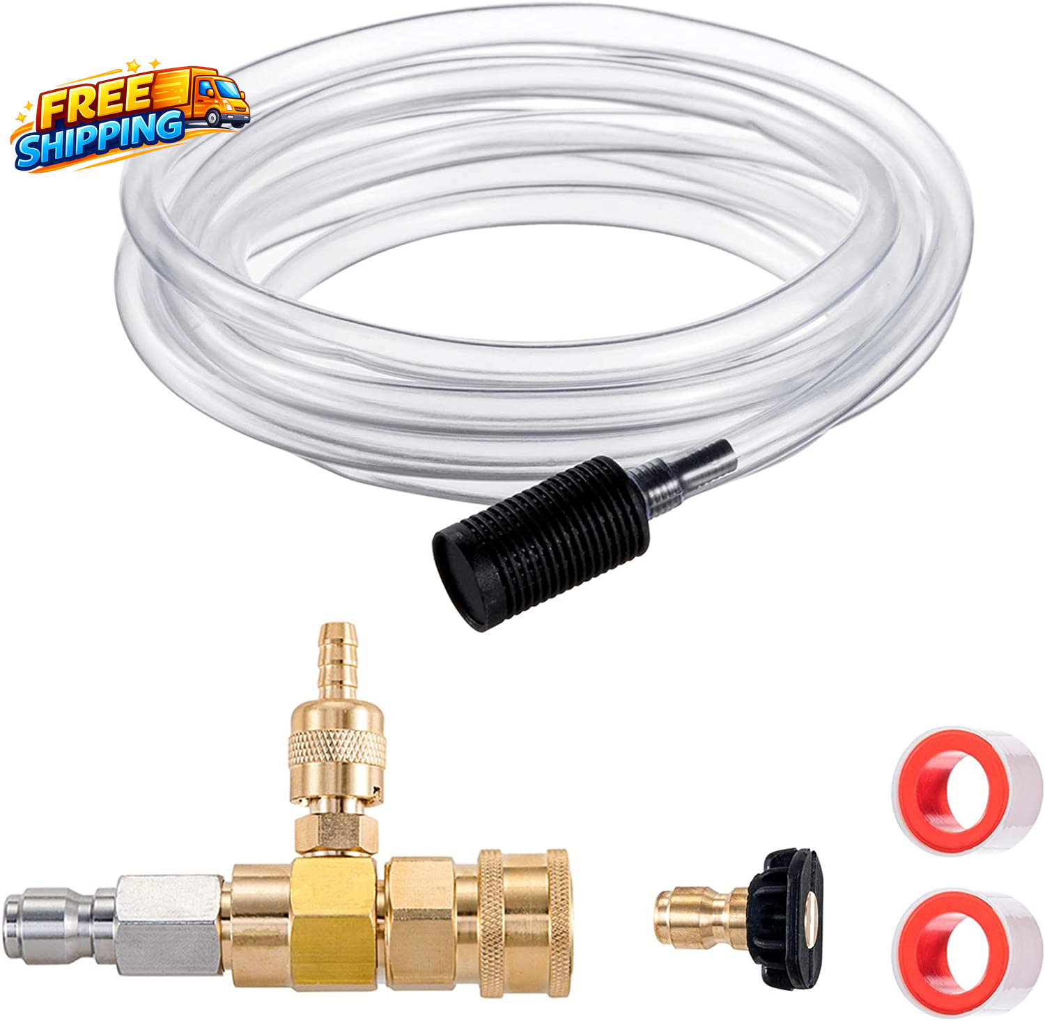 Downstream Injector for Pressure Washer Power Washer Chemical Injector Kit Soap