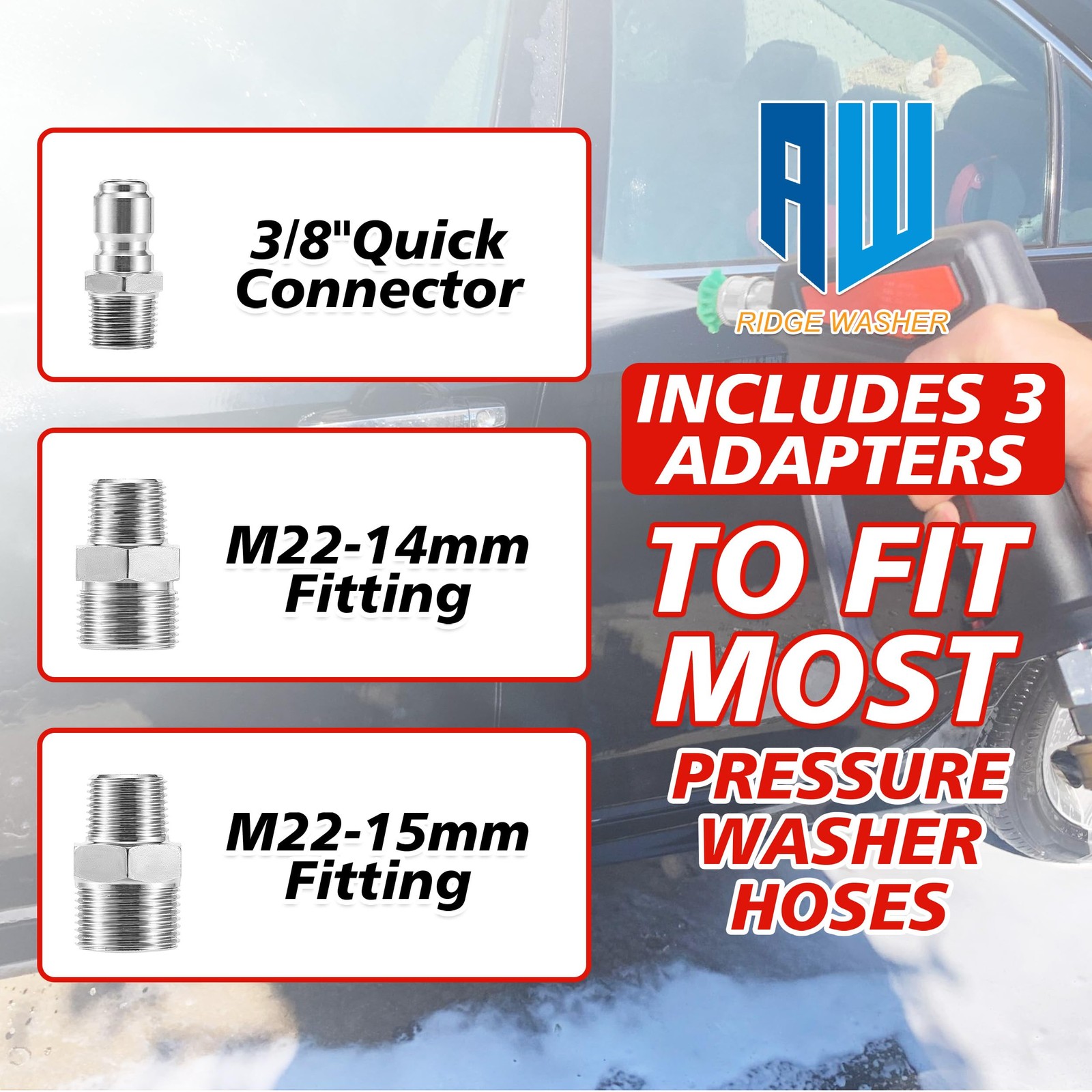 Pressure Washer Gun 5000 PSI, 1/4” Quick Connector