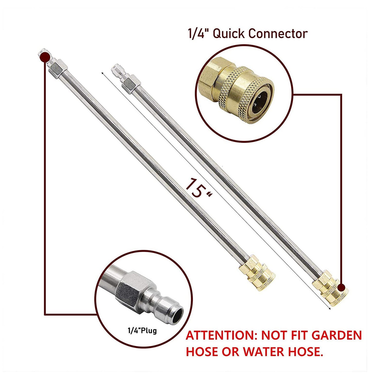 16.5 Inch Pressure Washer Surface Cleaner 4000psi Stainless Steel Power