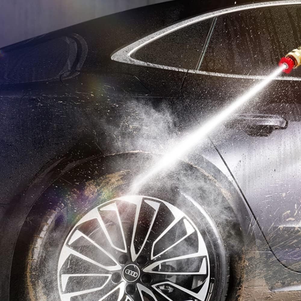 Cordless Water Spray Gun Portable High Pressure Car Washer Cleaner W/ 2 Battery