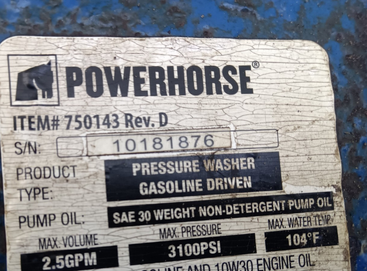 1- Powerhorse Pressure Washer – Wheel 795454