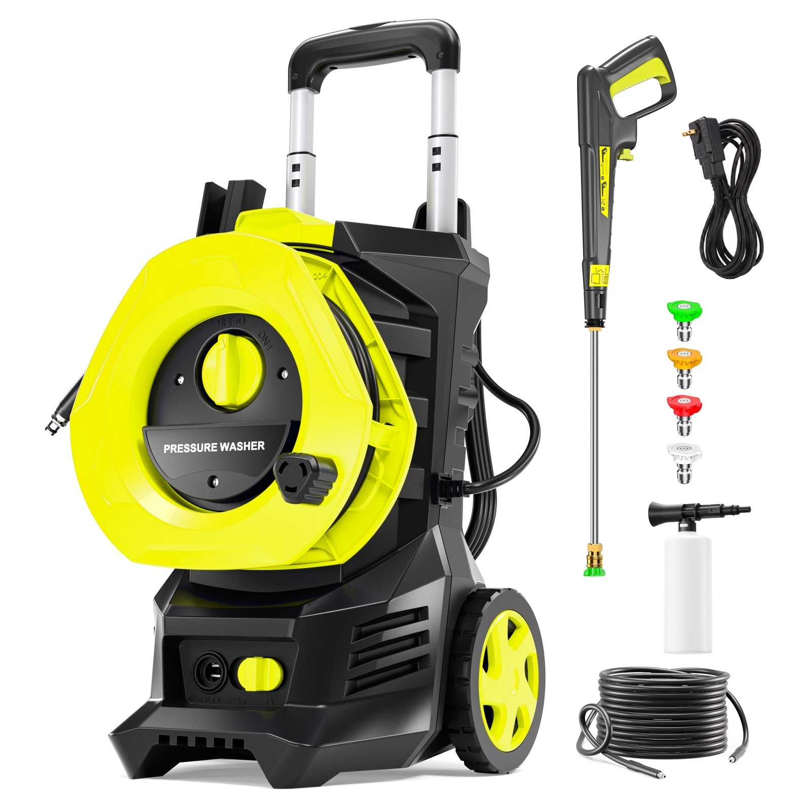 4800 PSI 3.6GPM NEW Upgraded Electric Pressure Washer, Home & Outdoor Cleaning